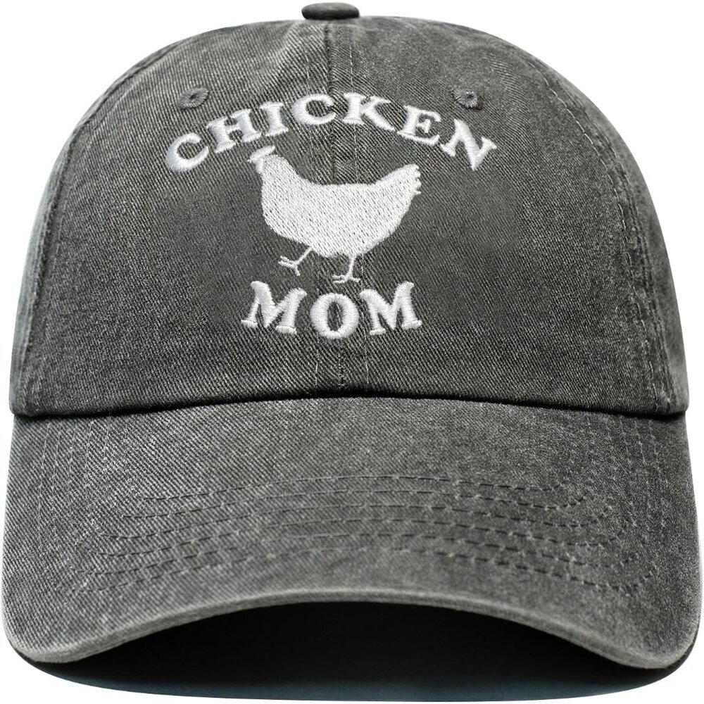 Cotton Baseball Cap Gifts for Women Adjustable Embroidered Chicken Lover Cap